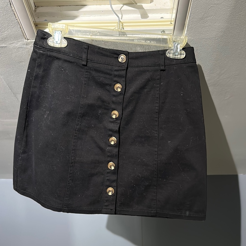 Shirt skirts with buttons
